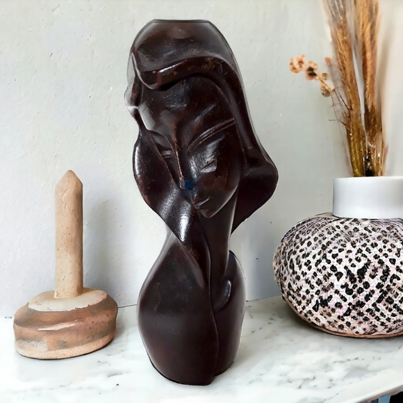 Vintage Other - Bohemian decor wooden art